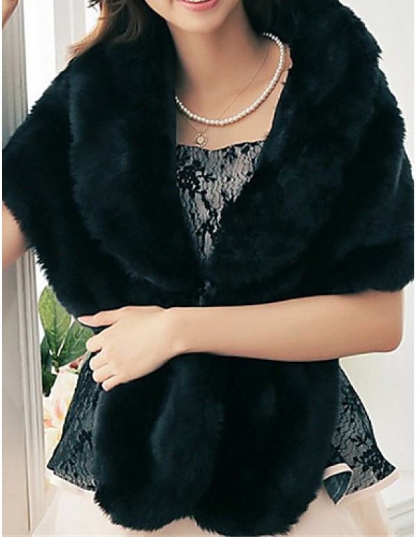 Ms fashion for autumn/winter warm imitation fur shawl Ma3 jia3 butterfly unlined upper garment