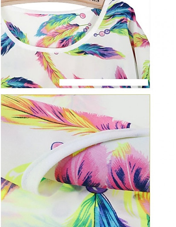 Women's Chiffon Batwing Sleeve Floral Print Tops Blouse T-Shirt Plus Size