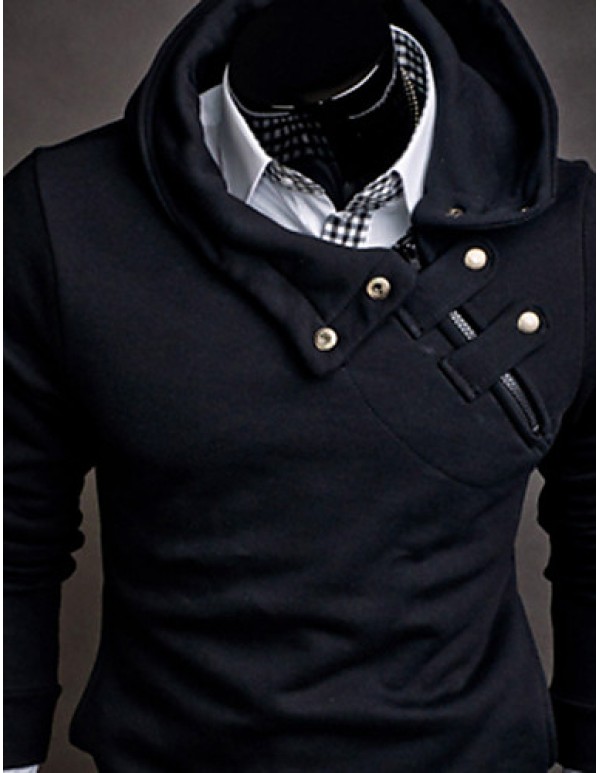Men's Long Sleeve Hoodie & Sweatshirt , Cotton Pure  
