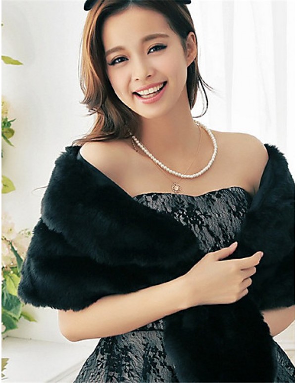 Ms fashion for autumn/winter warm imitation fur shawl Ma3 jia3 butterfly unlined upper garment